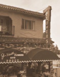 My first job, J.Miller Flowers in Oakland, CA