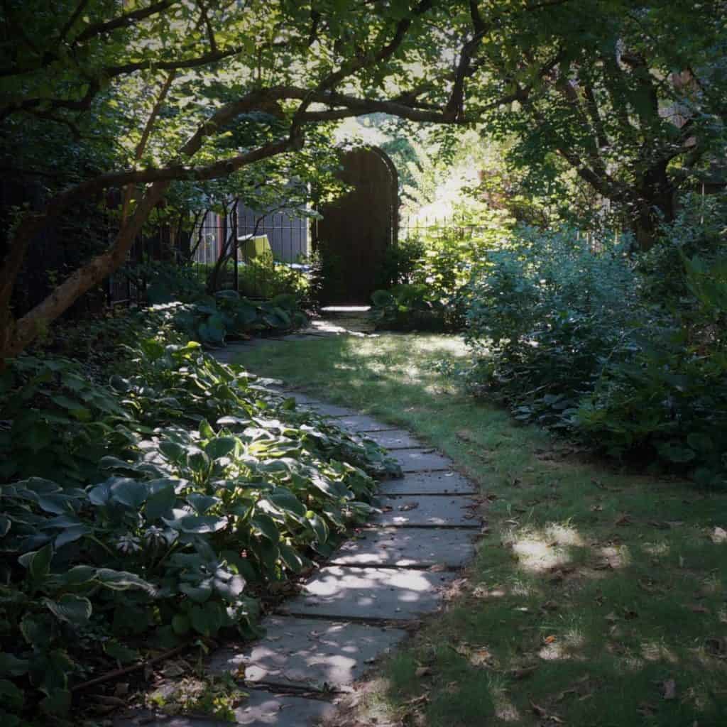 garden path invites prayer
