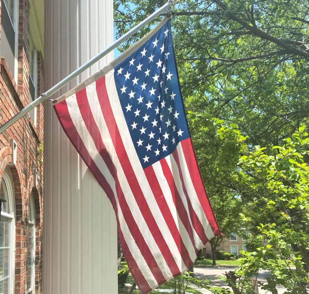 National Day of Prayer front porch flag