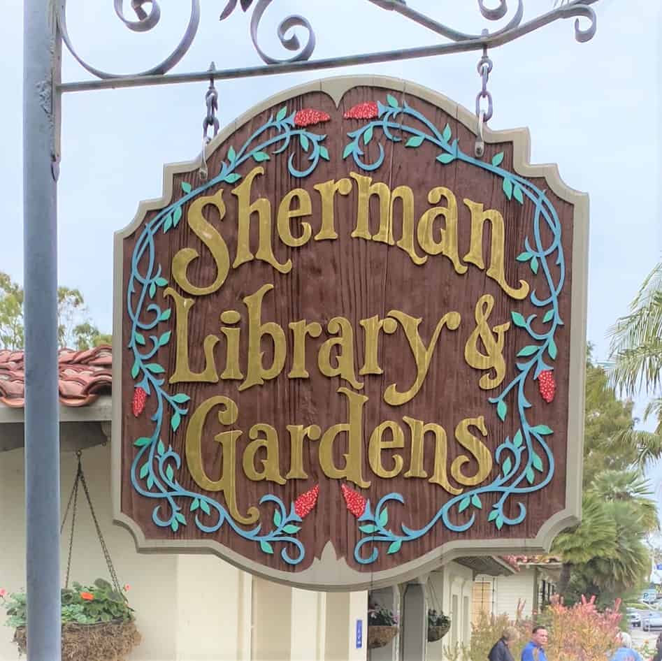 Sherman Gardens sign 