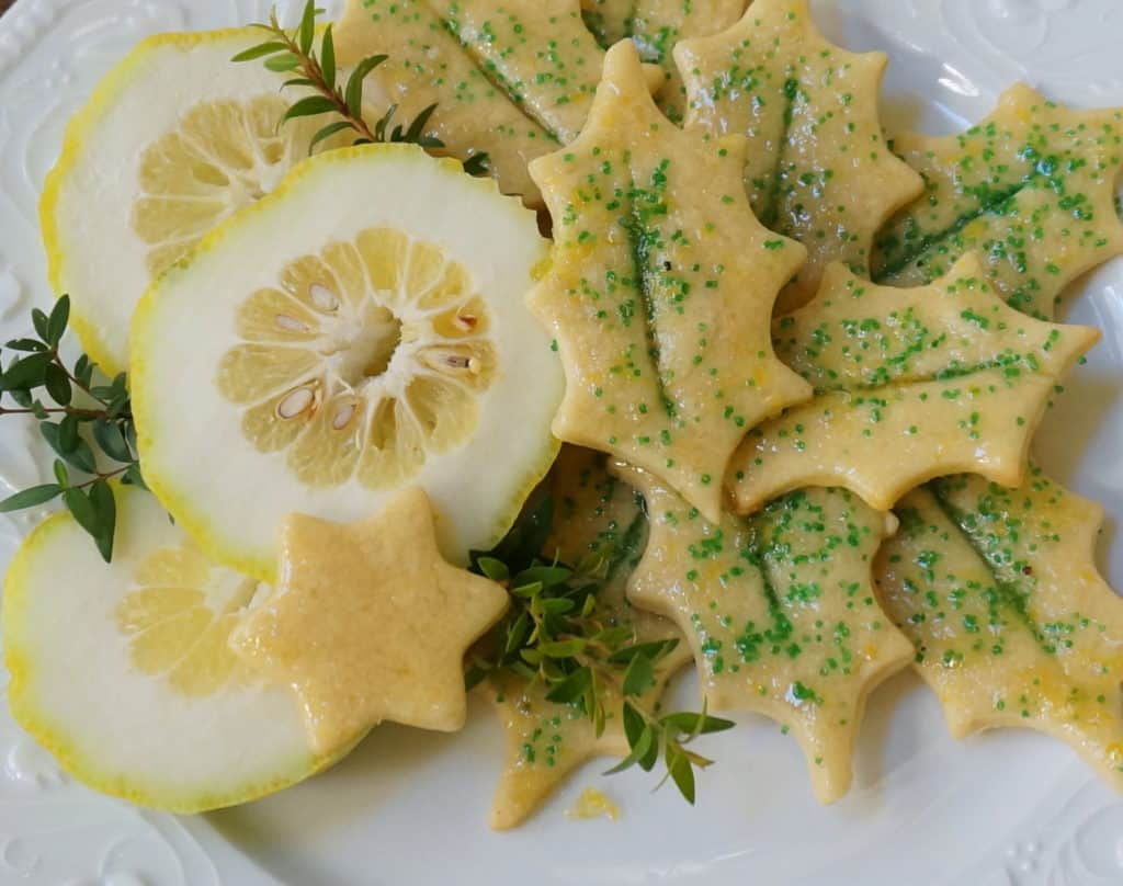 cookies with myrtle-citron glaze