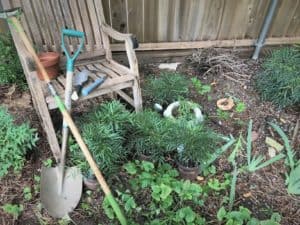 working equals praying in the garden