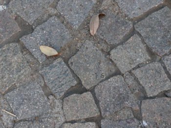 paving stones reflect humble places