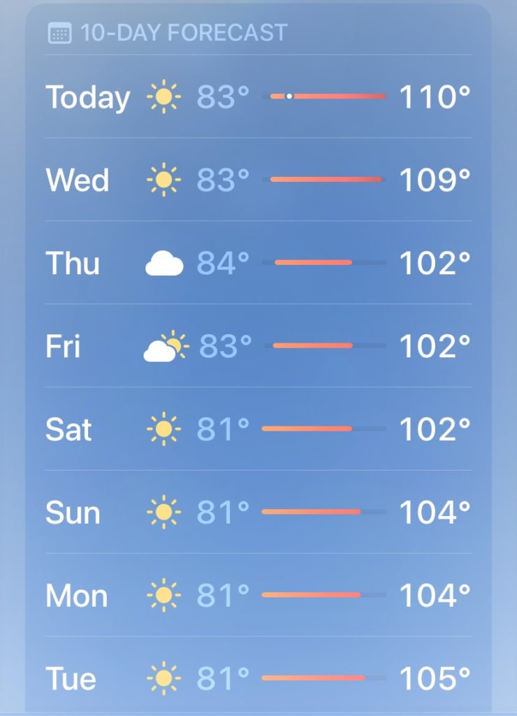 searing forecast for Texas will make it a challenge to find joy in drought!