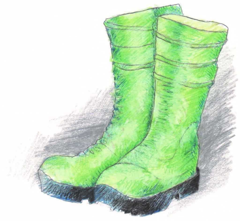 Stand your Ground
Wellies by Layla Luna drawing for My Father is the Gardener