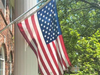 National Day of Prayer front porch flag