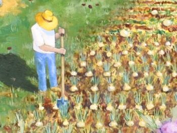 My Father is the Gardener book cover for journal questions banner