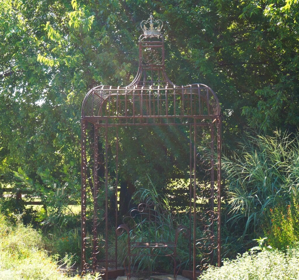 From Israel Prayer Garden, a trellis in honor of King Solomon, garden-lover like no other, picturing his throne in The Bride's Garden