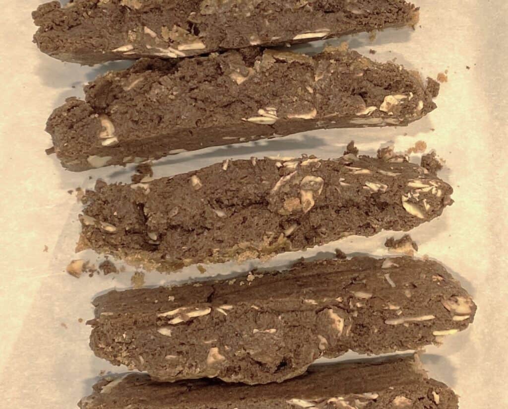 carob almond biscotti to celebrate Jesus is the way