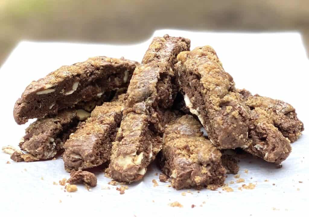 way back biscotti with carob, almond and honey celebrate Jesus is the way