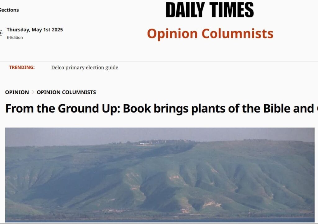 Daily Times screenshot for book review My Father is the GArdener