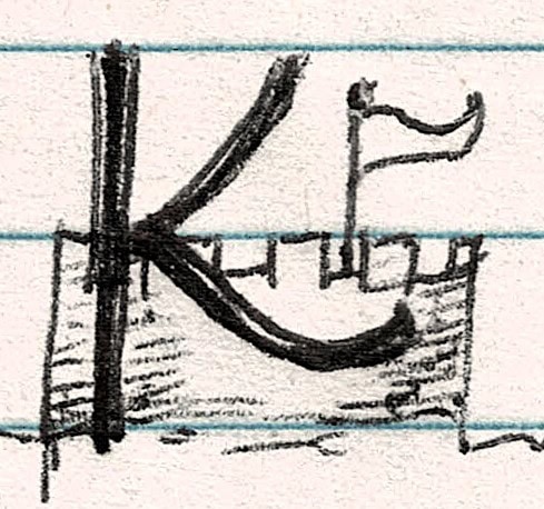 K is for Kingdom God's Kingdom plant kingdom sketch by Shelley S. Cramm