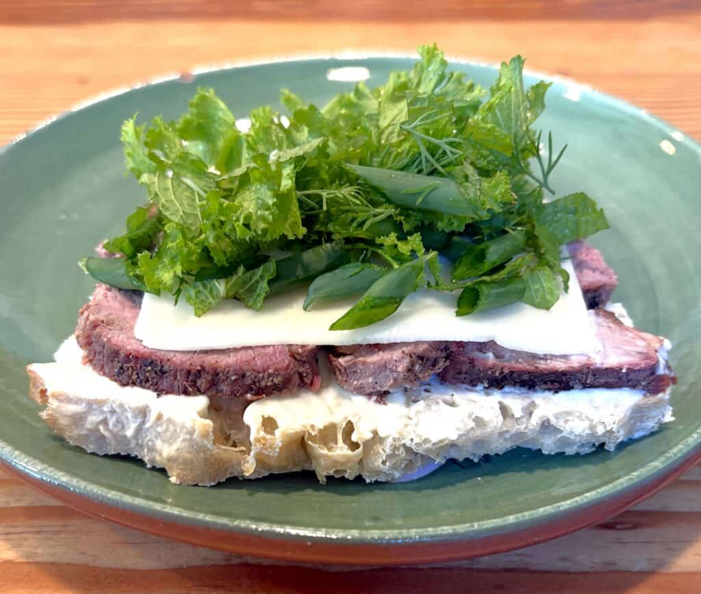 simply pile a gathering of fresh-from-the-garden herbs on a sandwich for 5 easy ways to enjoy herbs