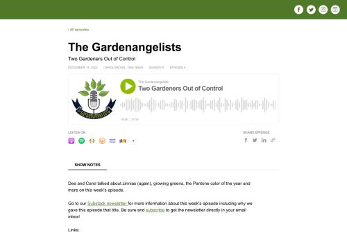 The Gardenangelists podcast recently featured My Father is the Gardener, Shelley's new book